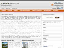 Tablet Screenshot of gurgaonprojects.co.in